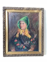 Halápy-Németh Imre 1891-1960 , Menyecske .