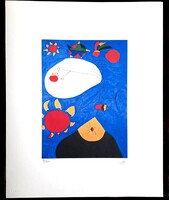 Joan Miró - Portré IV - litográfia 50x40