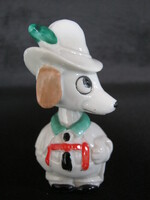 Wagner & Apel porcelán mozgó fejű kutya