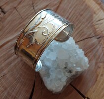 UNO A ERRE széles ezüst karperec