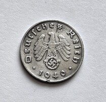 Német Birodalmi 1 Reichspfennig 1940 D.