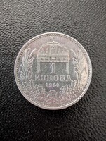 Osztrák-Magyar ezüst 1 Korona - 1914 KB