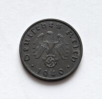 Német Birodalmi 10 Reichspfennig 1940 B.