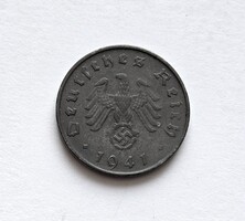 Német Birodalmi 10 Reichspfennig 1941 D.