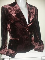 Selyem - bársony blézer, mélybordó Zara