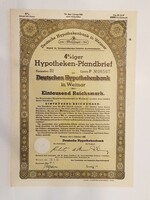 4%-os jelzáloglevél, 1000 birodalmi márka