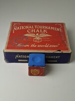 Vintage Biliárd - Pool National Tournament Chalk amerikai biliárd kréta és doboza