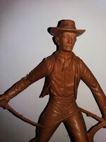 1963.western USA-LUIS MARX & CO - "KIT KÖTÉLVETŐ CARSON" MODELL  JÁTÉKFIGURA 25 cm  szuper élethű !