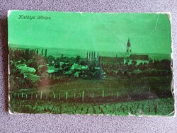D209202  KISTÁLYA   (Eger)  1913 régi képeslap   Baross nyomda kiadása - ritka -korabeli zöld fólia