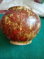 Tófej váza népmüvészeti kerámia.