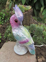 Kakadu porcelán lámpa hangulatlámpa