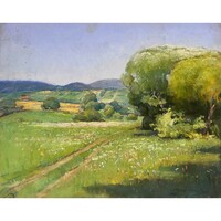 Halasi Horváth István (1904-1984) Zöldellő vidék, 1948  /számlát adunk/