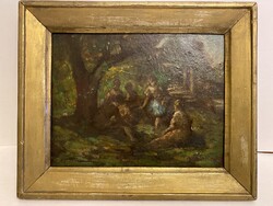 Pólya Tibor ( 1886 - 1937 ) - Piknikezők a Parkban .