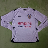 Női M-es vintage umbro Leeds United FC (2007 women's FA Cup Final) hosszú ujjú mez