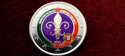 2 euro Portugália 2025 - A cserkészet (színezett UNC)