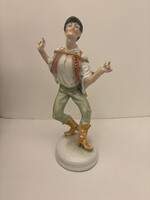 Hibátlan ritka Bolond Istók Herendi porcelánfigura