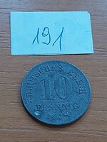 NÉMET BIRODALOM DEUTSCHES REICH 10 PFENNIG 1918 Cink, II. Vilmos  #191