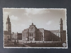 Régi képeslap Románia Nagyvárad Oradea 1936 Városháza Primäria