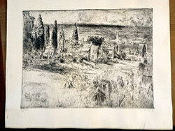 Aszódi Weil Erzsébet (1901 - 1976) : Jalta - RÉZKARC