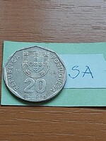PORTUGÁLIA 20 ESCUDO 1988  Réz-nikkel   #SA