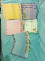 12 darab  színes mesefigurás szívecskés levélpapír kislánynak Pocahontas Rózsaszín párduc stb