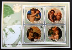 KB177 / Niue 1982 Karácsony blokk postatiszta