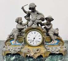 Antik Bronz Asztali Óra