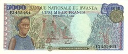5000 frank francs 1988 Ruanda Rwanda UNC