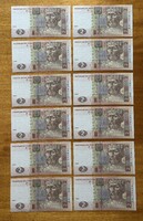 2 hrivnya sorszámkövető 12 darab