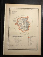 Ugocsa vármegye térképe Hátsek 1880. A magyar szent korona országainak megyei térképei. Kárpátalja