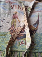 Vintage stílusú gépi gobelin szőttes Venezia válltáska