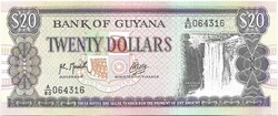 20 dollár 1989 Guyana UNC