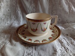 Sarreguemines rózsás nagyméretű teás csésze