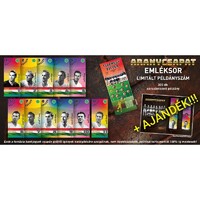 Magyarország,Aranycsapat emlékbankjegy sor 2021 +AJÁNDÉK GYŰJTŐMAPPA UNC