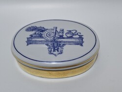 Hollóházi Faragó Miklós tervezte egyedi porcelán bonbonier, Rosenstein vendéglő részére
