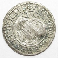 Németország,Strasbourg-i 2 krajcár (1640-1658) VF+ ezüst 1g