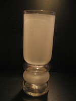 Retro Space Age mart és átlátszó üveg váza