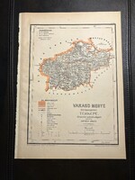 Varasd vármegye térképe Hátsek 1880. A magyar szent korona országainak megyei... Horvátország