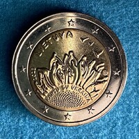 Litvánia (Lithuania) - 2 euro - 2023 coin - Together with Ukraine
