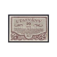Magyarország,20 fillér 1920 - Uránia Színház Szombathely aUNC+
