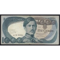 Portugália,1000 escudos 1968 F