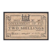 Fiji,2 shillings 1942 F