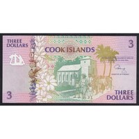 Cook-szigetek,3 dollars 1992 UNC