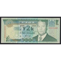 Fiji,2 dollars 2000 UNC