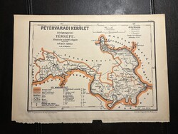 Péterváradi kerület térképe Hátsek 1880. A magyar szent korona országainak megyei... Horvátország