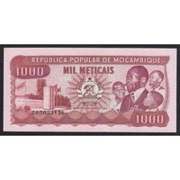 Mozambik,1000 meticais 1989 UNC