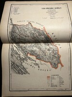 Lika-otocsáni kerület térképe Hátsek 1880. A magyar szent korona országainak megyei... Horvátország