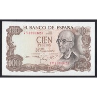 Spanyolország,100 pesetas 1970 aUNC+