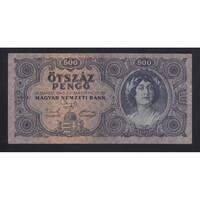 Magyarország,500 pengő 1945 EF+