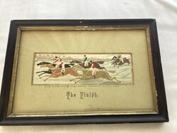 Thomas Stevens (1828-1888) Stevengraph : “ The Finish “ .